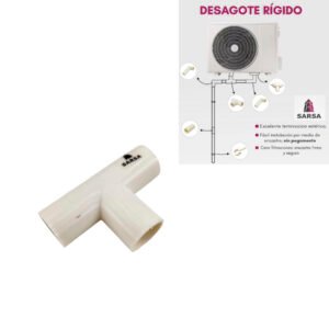 TEE RIGIDA DESAGUE SPLIT DIAM.18 BLANCO 100474