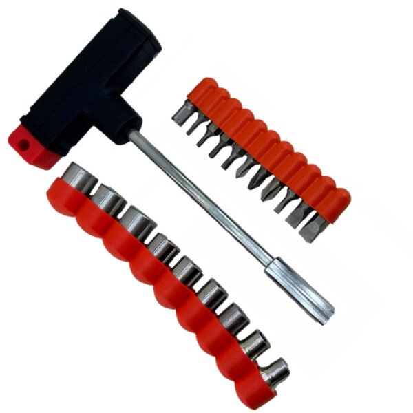 JUEGO TUBO Y PUNTA DESTORNILLADO 21PIEZAS 10806