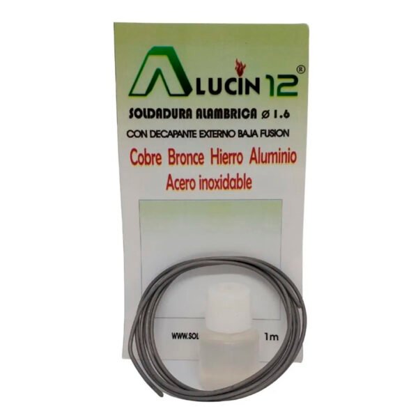 ALUCIN 12 SOLD C/FUNDENTE BAJA FUSION ALUM-COBRE-INOX-BROX-HIERRO 138316