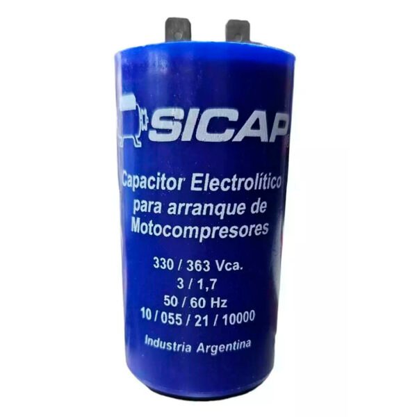 CAPACITOR 190-210UF 330V SICAP 205110