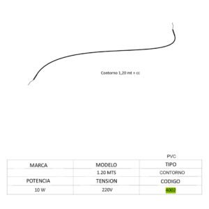 CONTORNO SILICONA L:1,20+CC 4002