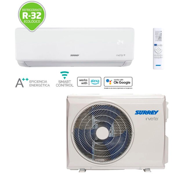 AIRE SPLIT SURREY INVERTER FC 3096FR CON SISTEMA ALEXA 756