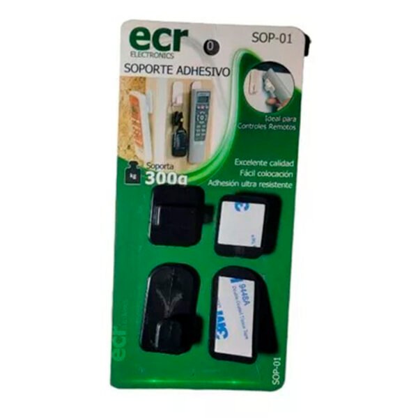 SOPORTE ADHESIVO NEGRO SET X2 S01N